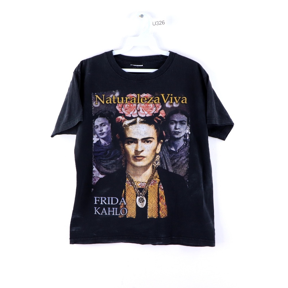 Vintage Frida Kahlo Artist Distressed Faded Shirt